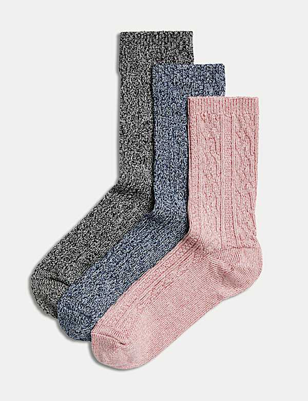 Buy 3pk Sumptuously Soft Thermal Socks at Marks Spencer