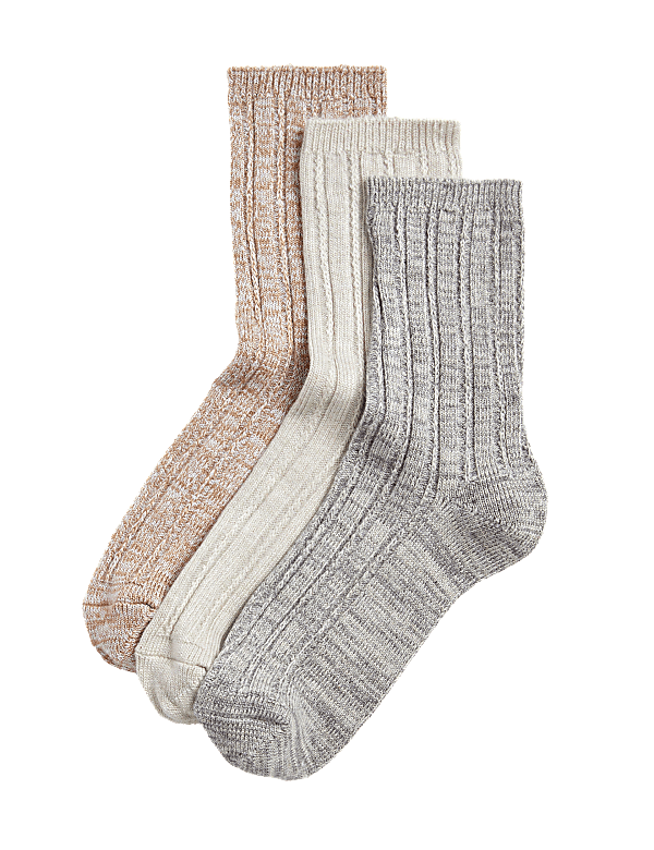 3pk Sumptuously Soft™ Thermal Socks