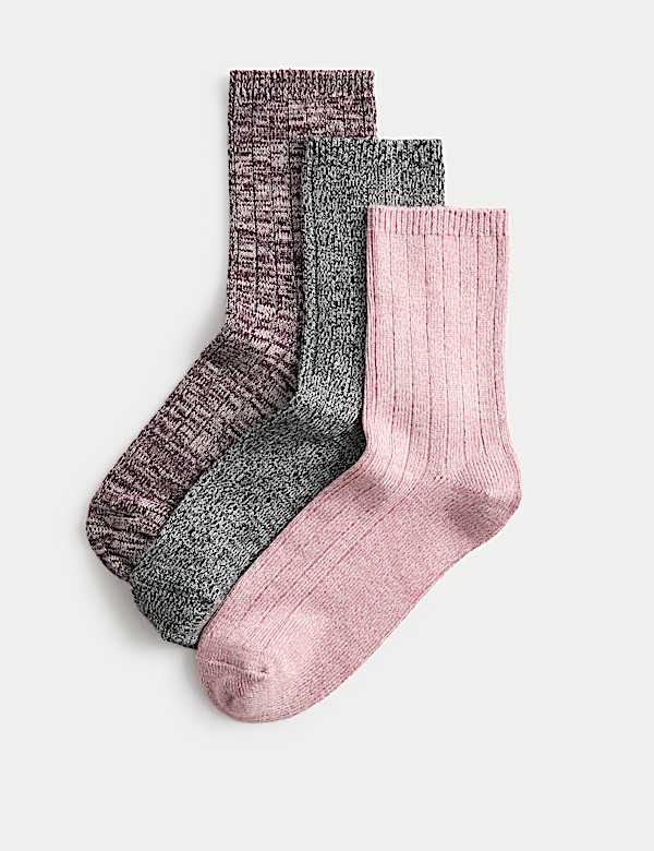 3pk Sumptuously Soft™ Thermal Crew Socks - IT