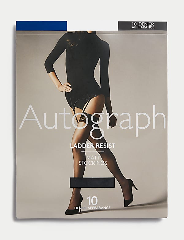 10 Denier Ladder Resist Matt Stockings - ID