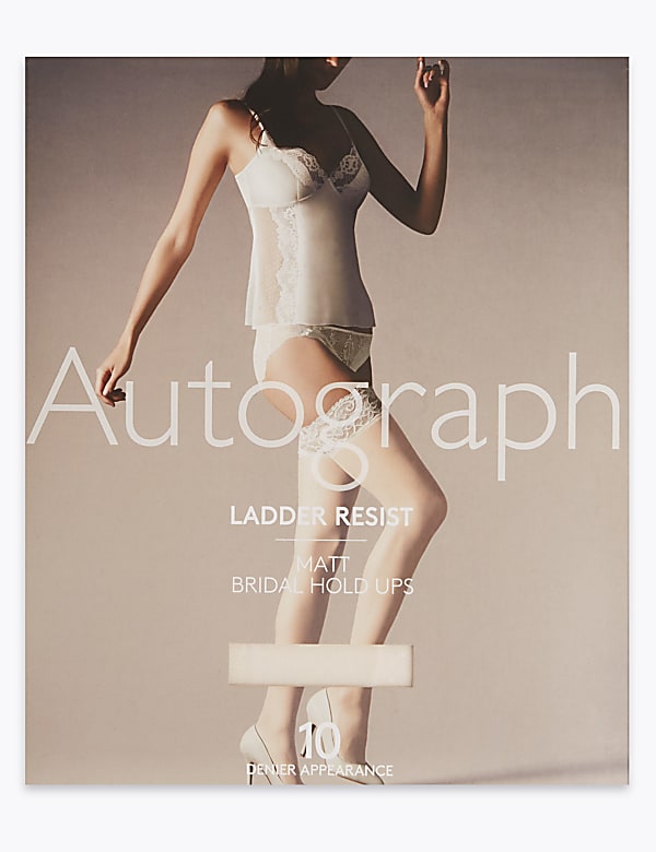 10 Denier Matt Bridal Hold-ups - IL