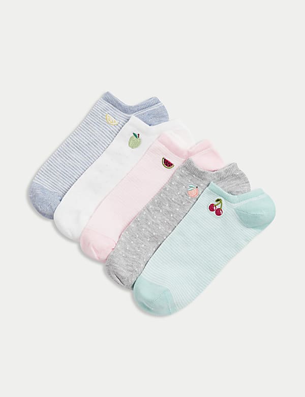 5er-Pack Sumptuously Soft™ Trainer Liners™ mit Obstmotiv - DE