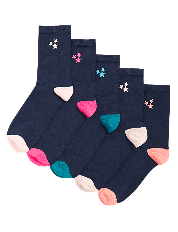 5pk Sumptuously Soft™ Ankle High Socks
