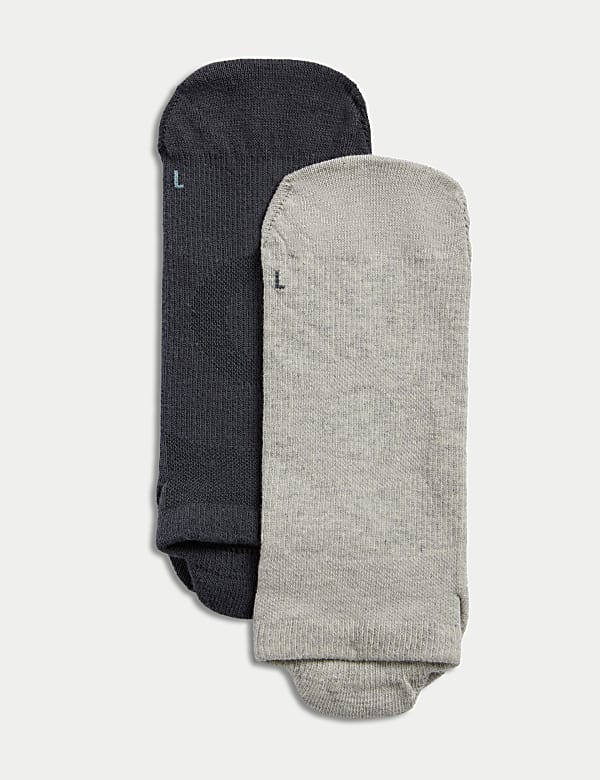 2PK Cotton Rich Yoga & Pilates Socks