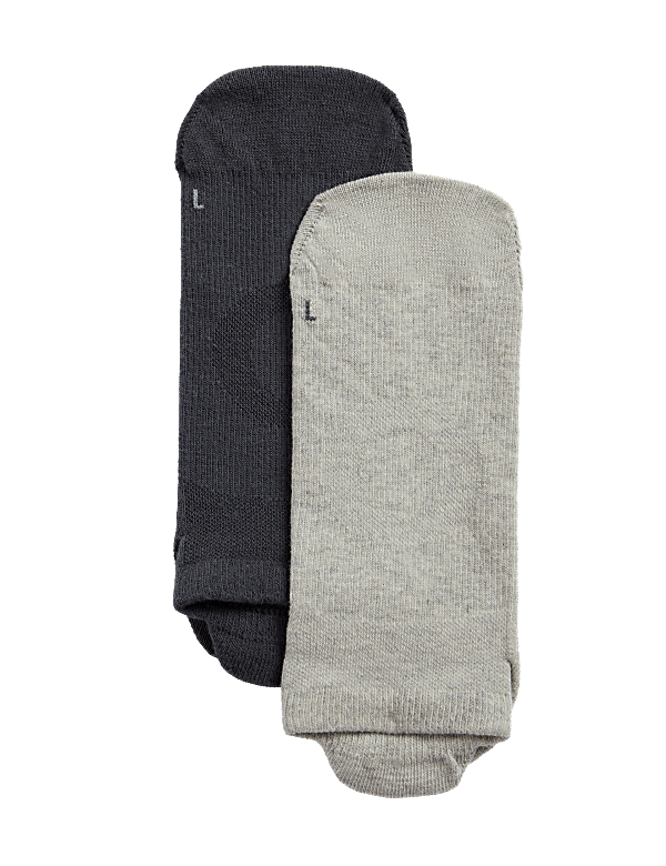 2PK Cotton Rich Yoga & Pilates Socks