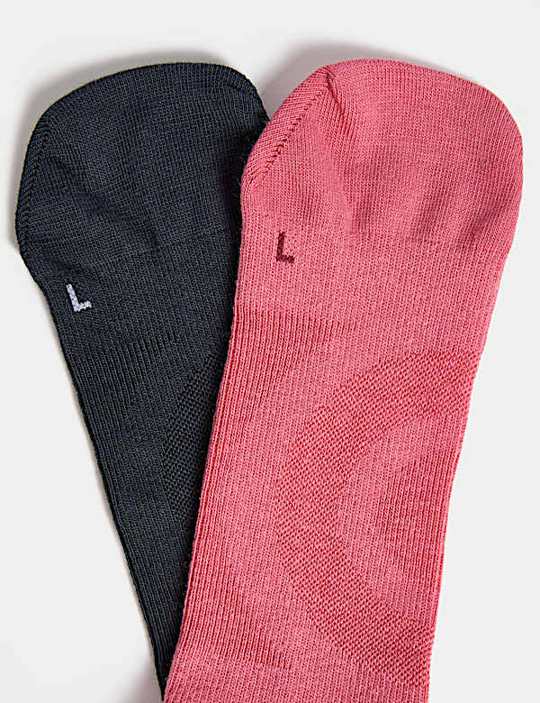 2pk Cotton Blend Yoga Socks