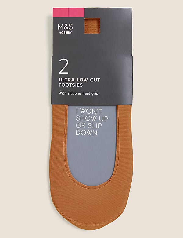 2pk Ultra Low Cut Footsies