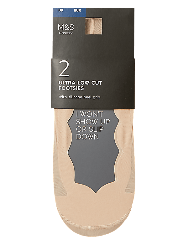 2pk Ultra Low Cut Footsies