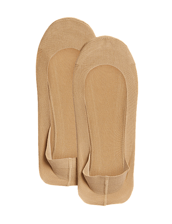 2pk Cotton Ultra Low Cut Footsies