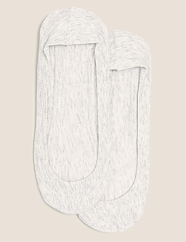 2pk Cotton Ultra Low Cut Footsies