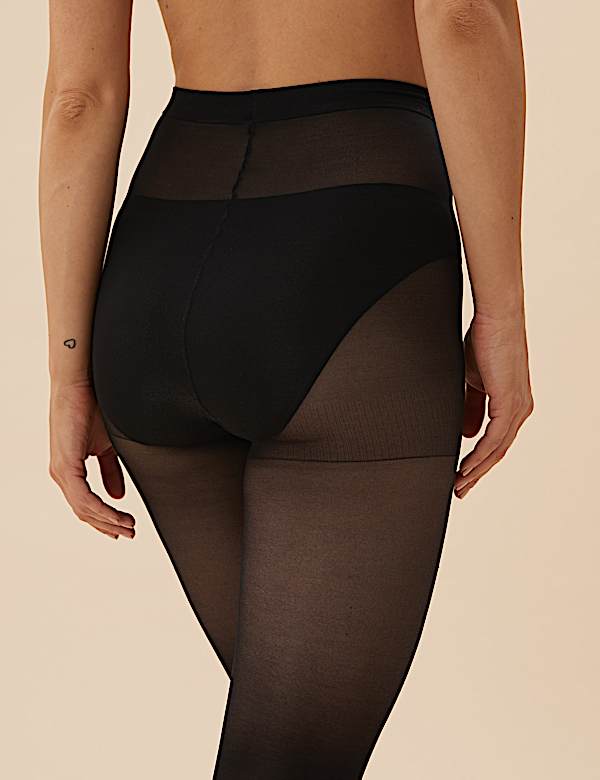 2pk 15 Denier Medium Support Sheer Tights - NZ