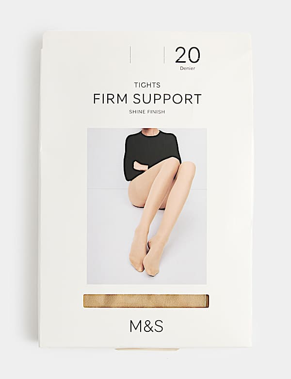 2 Pack 20 Denier Firm Support Tights - MX