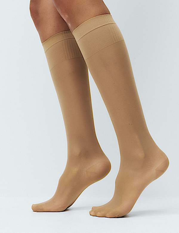 3 Pack 20 Denier Firm Support Knee Highs - KR