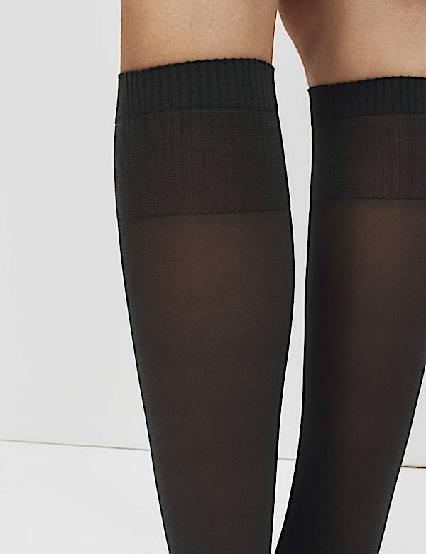 Lot de 3 paires de mi-bas 20 deniers de forte contention - BE