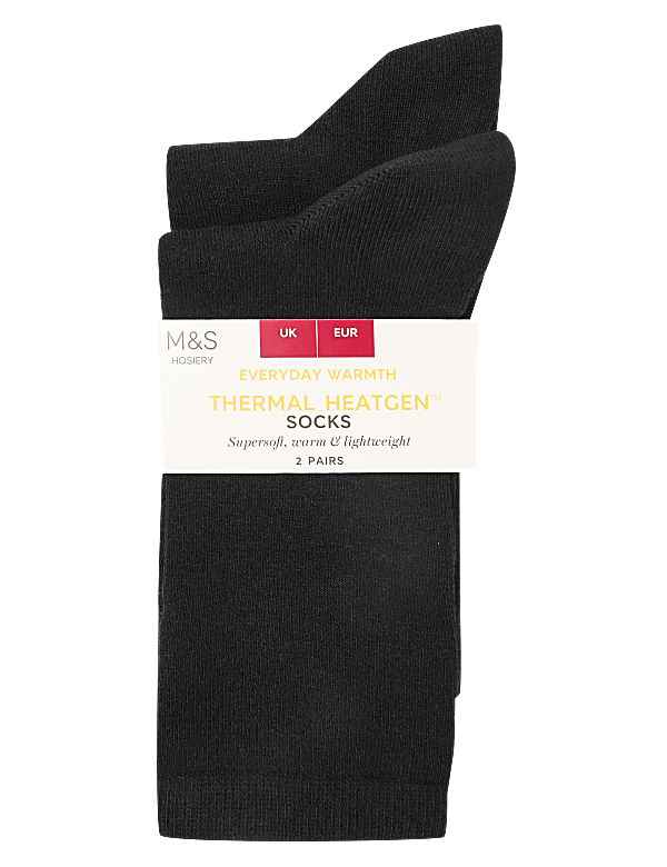 2pk Heatgen™ Thermal Ankle High Socks