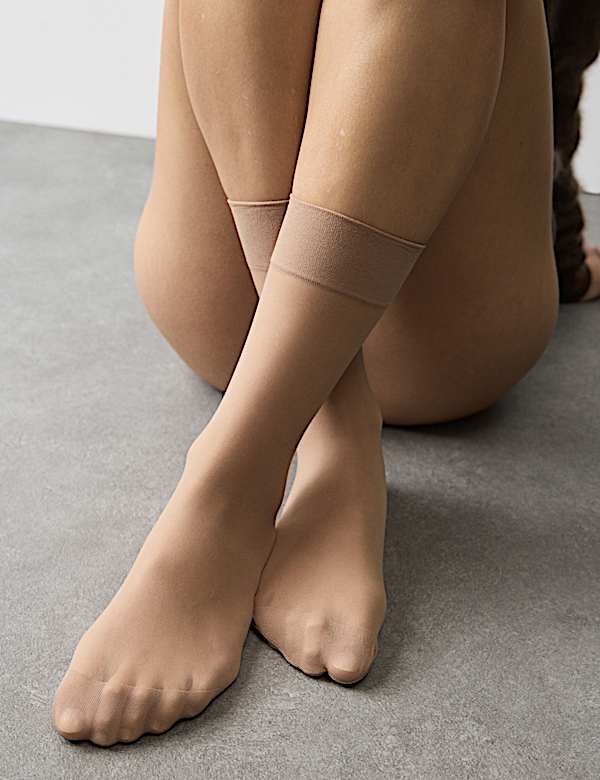 5pk 10 Denier Ladder Resist Matt Ankle Highs - VN