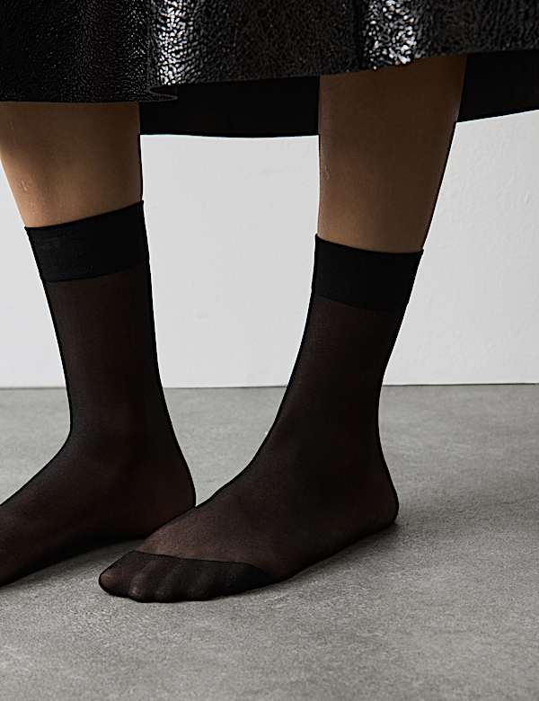 5pk 10 Denier Ladder Resist Matt Ankle Highs - AU