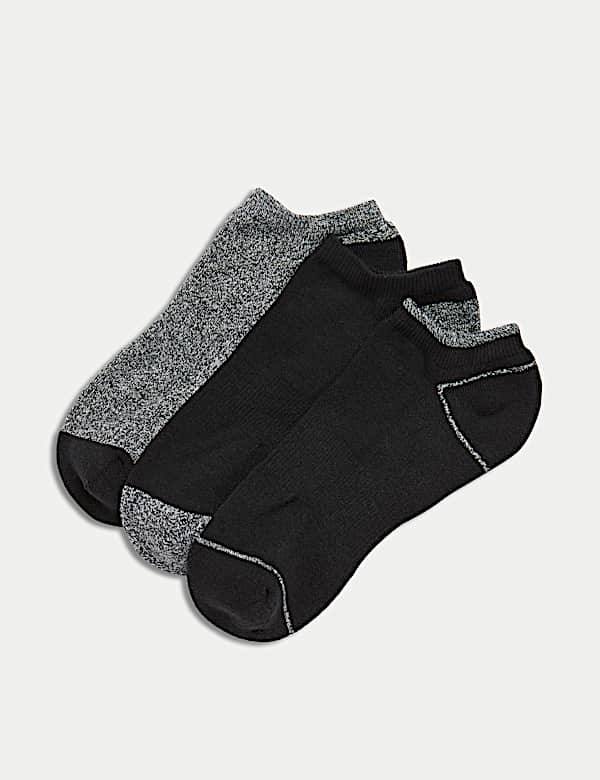 Marks Spencer 3pk Thermal Trainer Liners Black 6 8