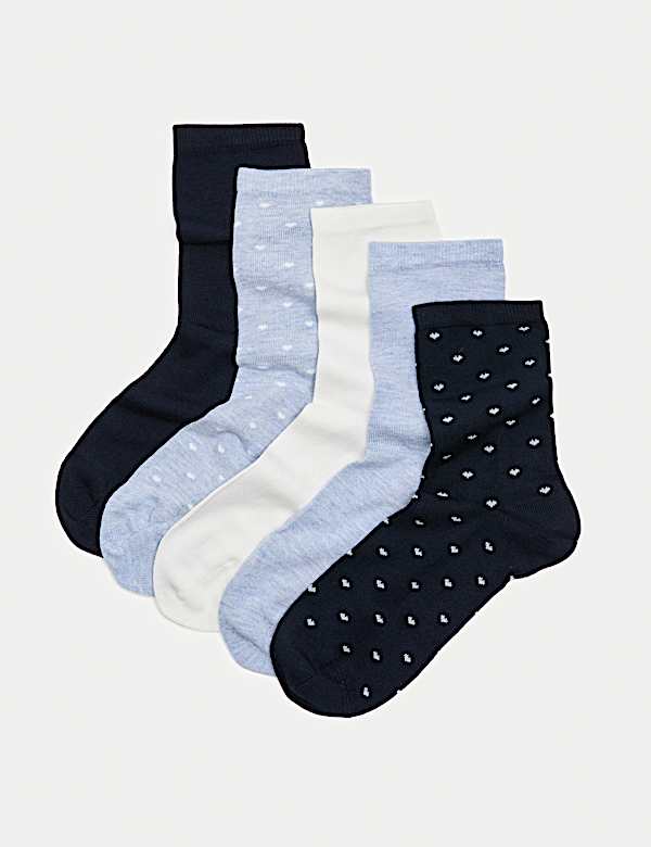 5pk Supersoft Ankle High Socks - CY
