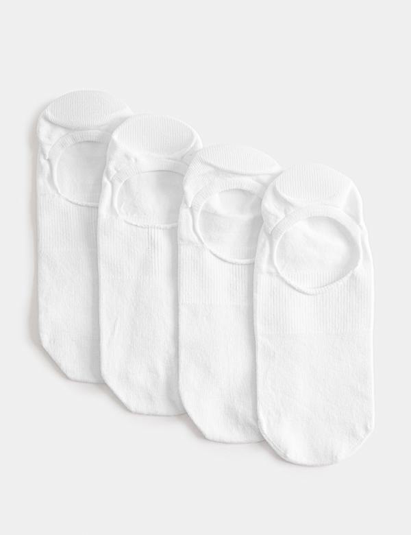 Lot de 4 paires de Trainer Liners&trade; invisibles en coton - CH
