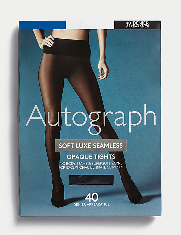 40 Denier Soft Luxe Seamless Opaque Tights - AL