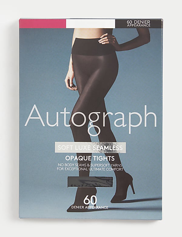 60 Denier Soft Luxe Seamless Opaque Tights - AL