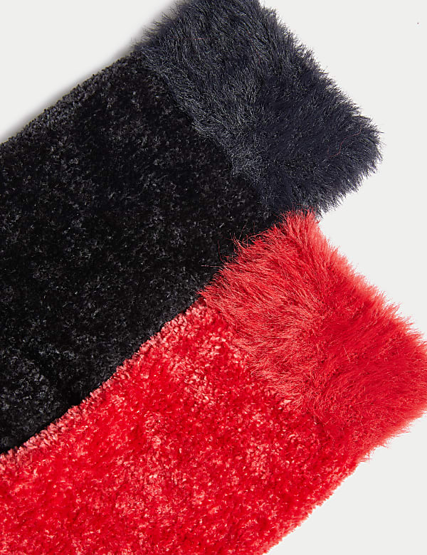2pk Recycled Thermal Velvet Cosy Socks