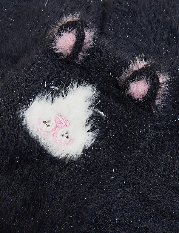 Sparkle Cat Bed Socks