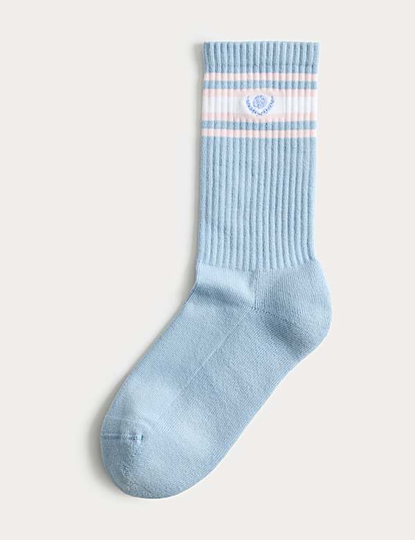 2 Pack Cotton Rich Sporty Crew Socks - CN