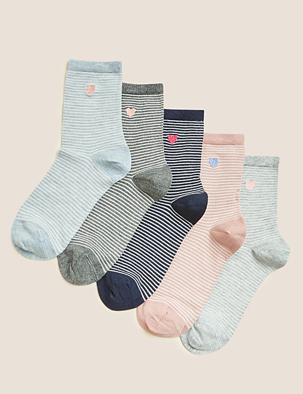 5pk Sumptuously Soft Ankle High Socks