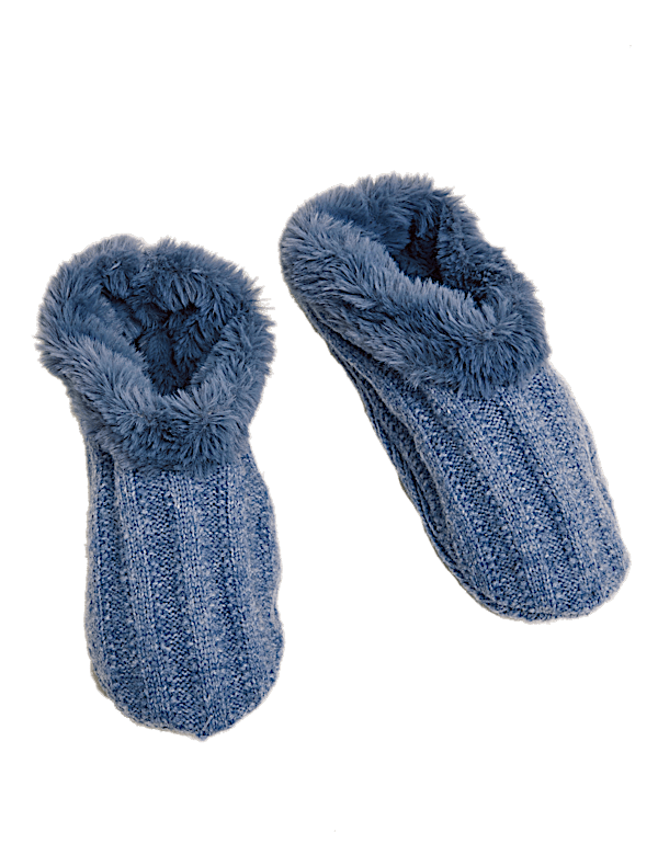 Ribbed Short Bootie Slipper Socks