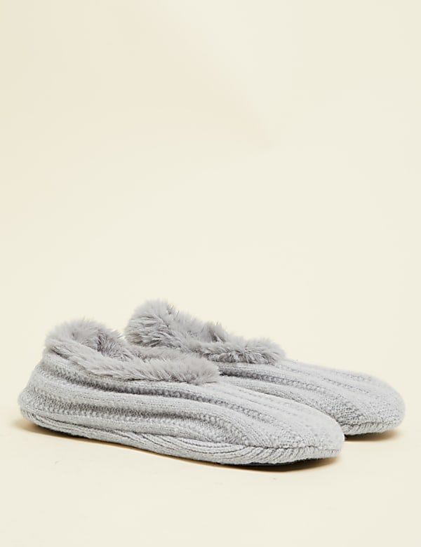 Buy Ribbed Short Bootie Slipper Socks at Marks Spencer