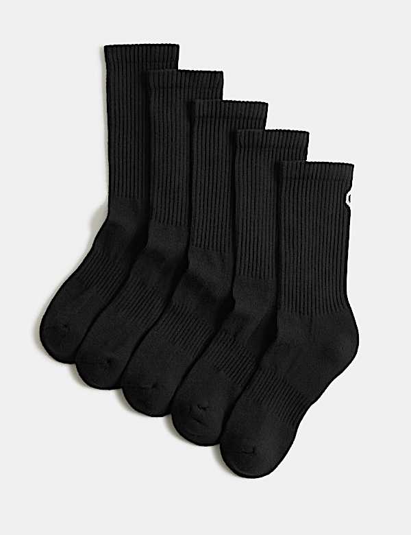 Pack de 5 pares de calcetines acolchados de algod&oacute;n - ES