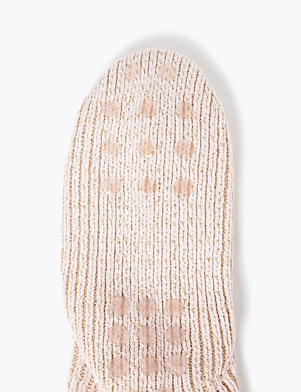 Chenille Fleece Lined Sparkle Booties