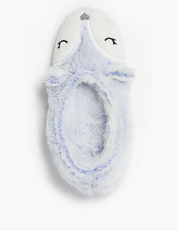 Fleece Lined Arctic Fox Slipper Socks