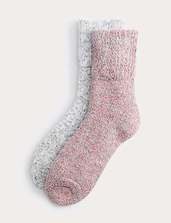 2pk Thermal Ankle High Boot Socks - EE