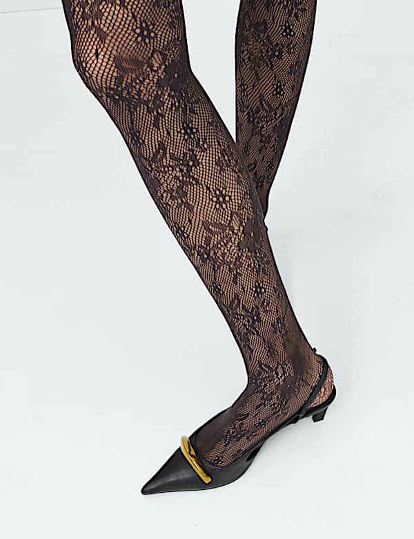 Fishnet Lace Tights - CH