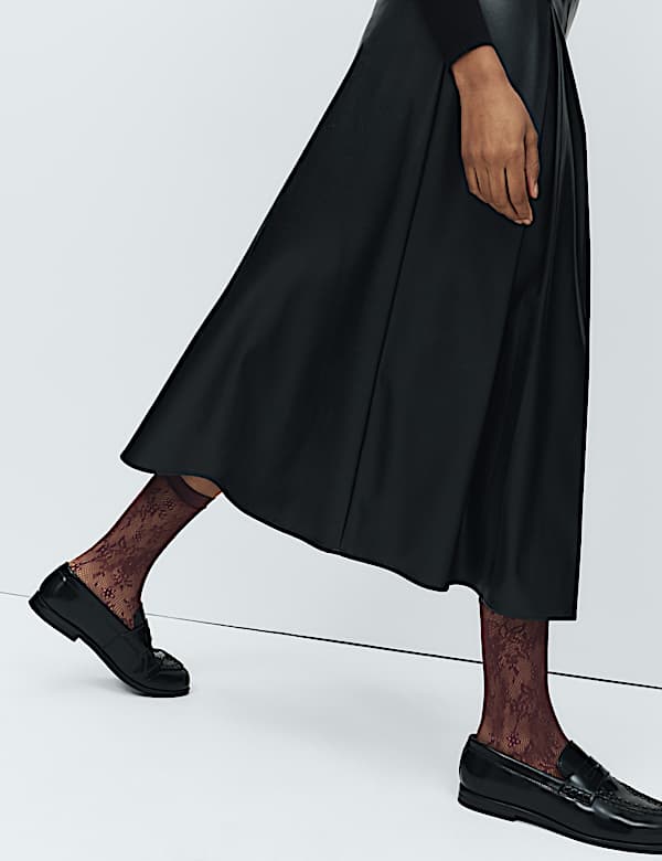 Fishnet Lace Ankle Highs - SI