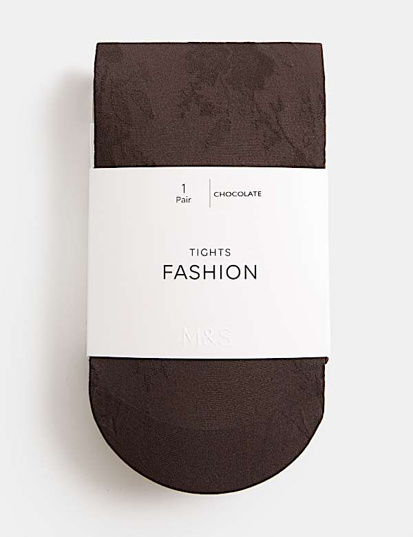 Floral Mesh Tights - NO