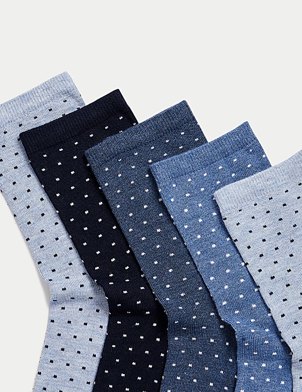 5pk Seamless Toes Ankle High Socks