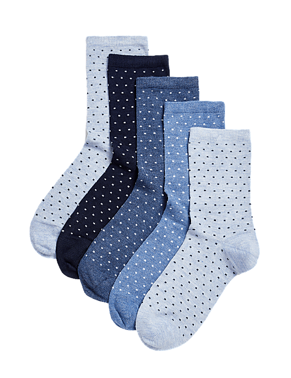 5pk Seamless Toes Ankle High Socks