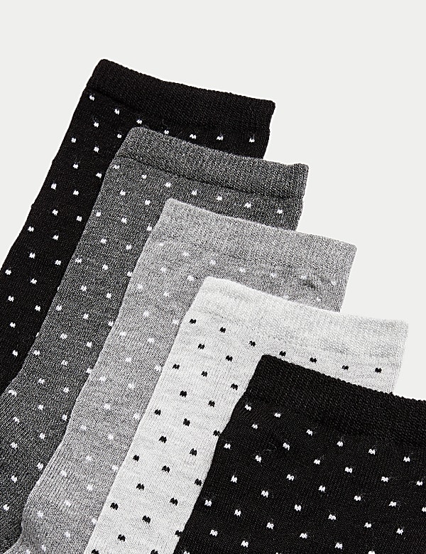 5pk Seamless Toes Ankle High Socks