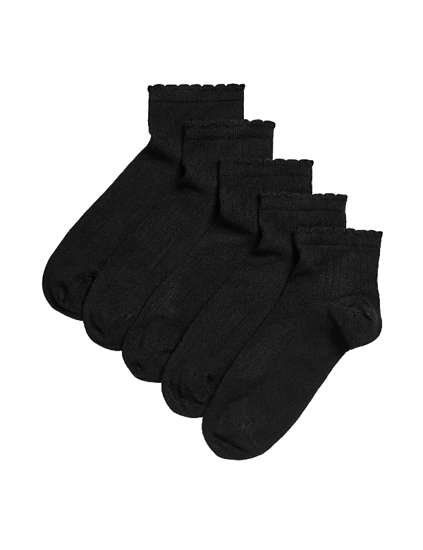 5pk Seamless Toes Anklets