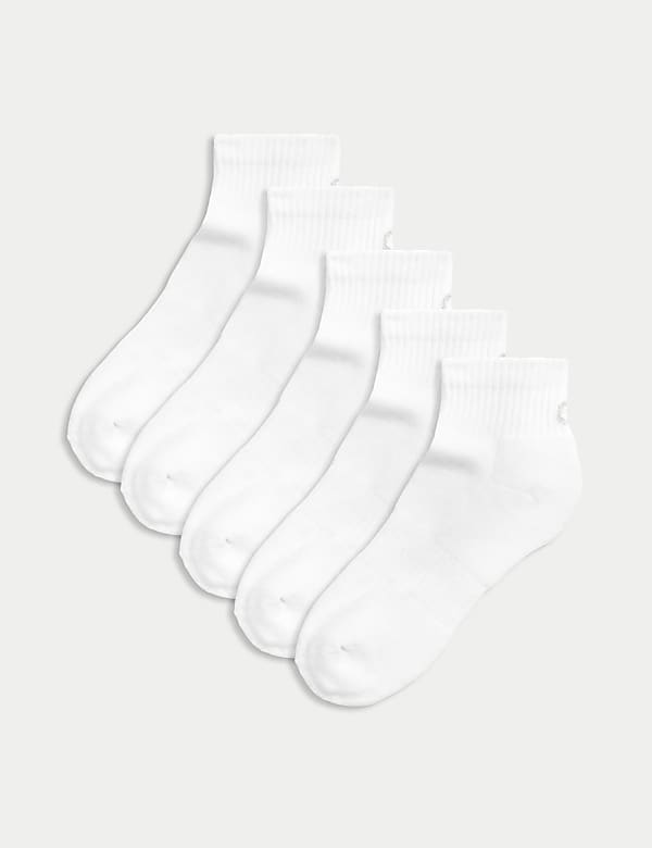 5pk Cotton Rich Cushioned Anklets - HU