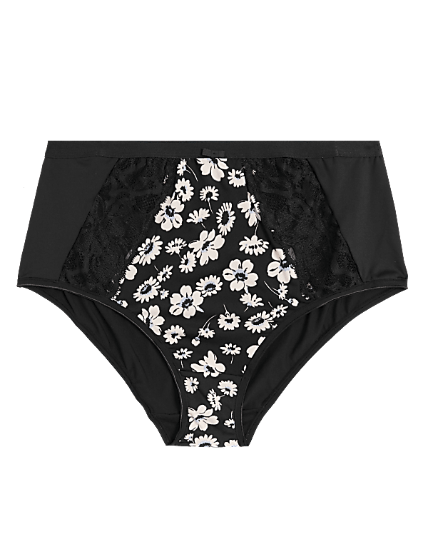 High Rise Floral Full Briefs