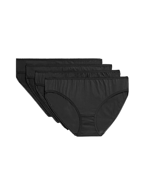 4pk Pure Cotton Bikini Knickers