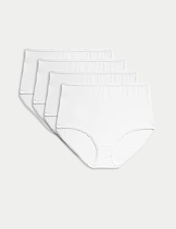 4pk Pure Cotton Full Briefs - US