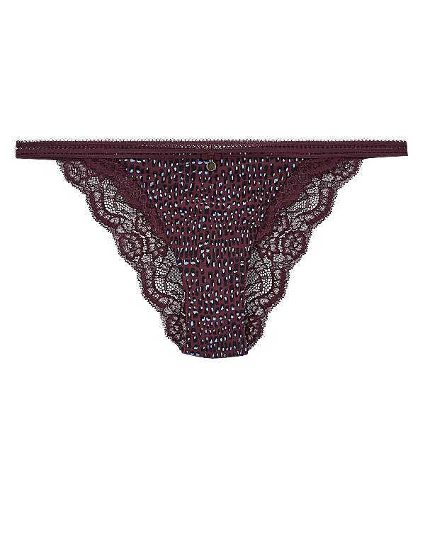 Cotton & Lace Tanga Brazilian Knickers