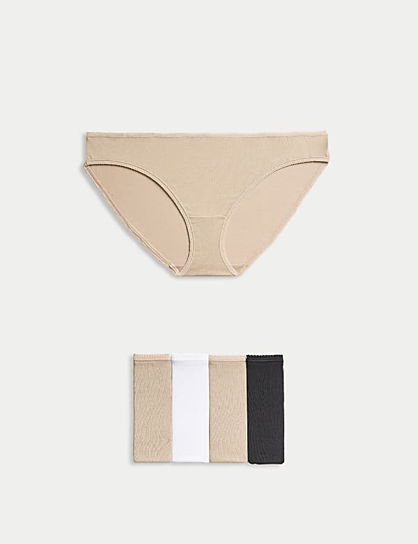 5pk Cotton Rich Bikini Knickers - GR