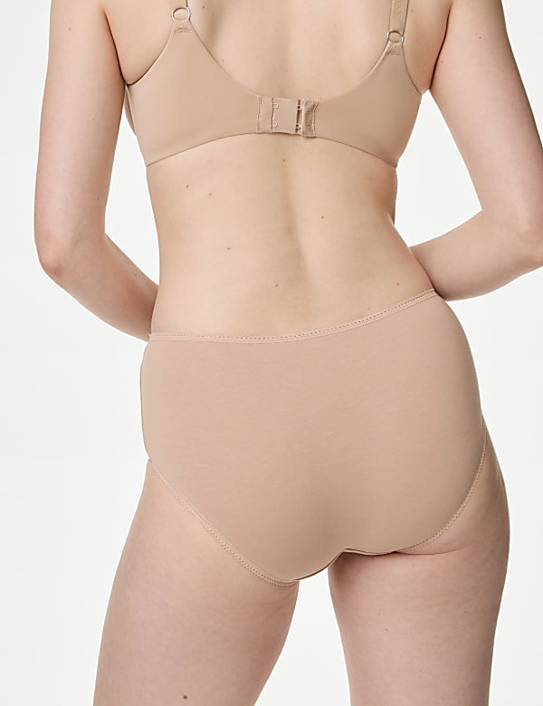 5 Pack Cotton Mix Plain Skinny Fit Knicker